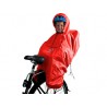 Poncho enfant Hamax pour porte-bébé vélo rouge vif