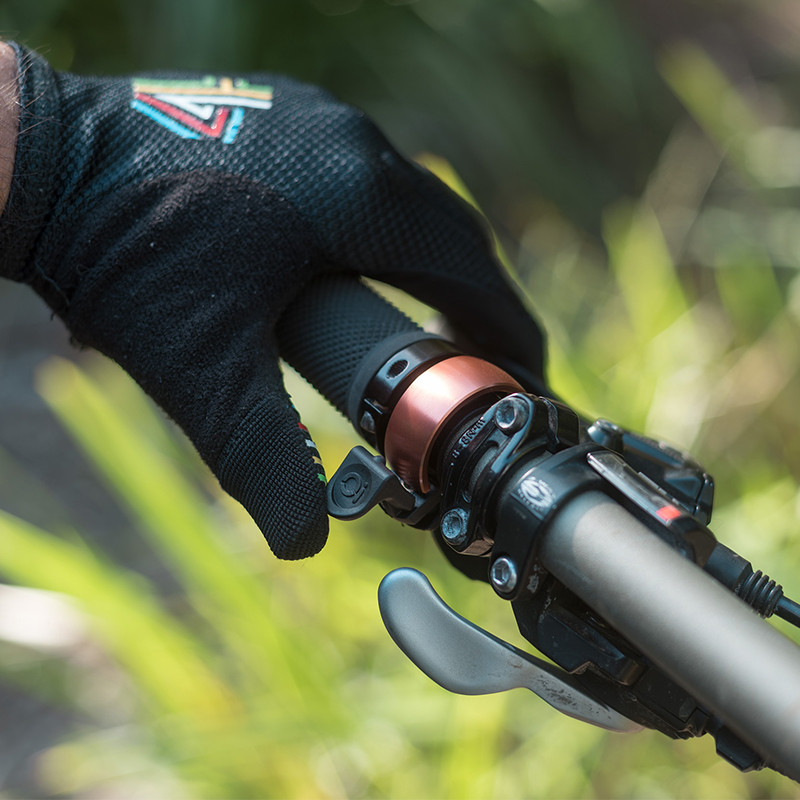 Bleu 4 pi/èces Sonnette de v/élo 4 Couleurs Mini Sonnette de v/élo en Aluminium Transparent et Transparent pour la Plupart des Tailles de v/élo