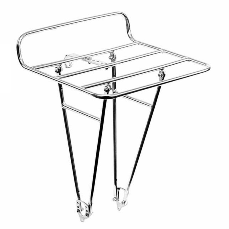 Porte-Bagages Avant Pliable Pour Vélo Pliable - Grille En Alliage Titane - Léger Et Résistant