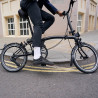 Vélo pliant Brompton P Line Urban noir guidon haut (4 vitesses)