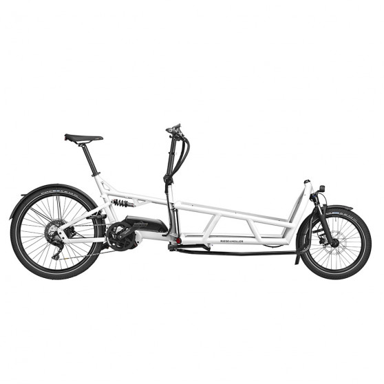 Vélo cargo électrique Riese & Müller Load 75 blanc