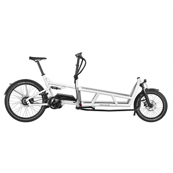 Vélo cargo électrique Riese & Müller Load 75 blanc