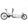 Vélo cargo électrique Riese & Müller Load 75 blanc
