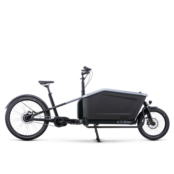 Vélo cargo électrique Cube Cargo Dual Hybrid 1000 gris/noir