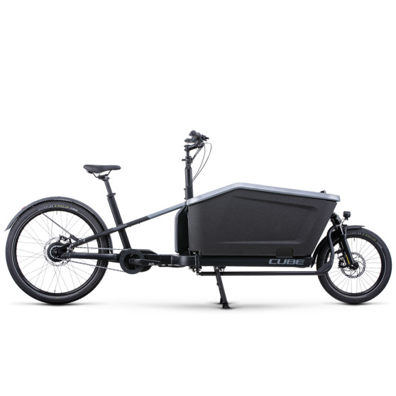 Vélo cargo électrique Cube Cargo Hybrid 500 gris/noir