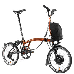 Vélo pliant électrique Brompton Electric P Line - Guidon M - 12 vitesses