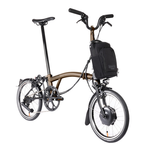 Vélo pliant électrique Brompton Electric P Line - Guidon M - 12 vitesses