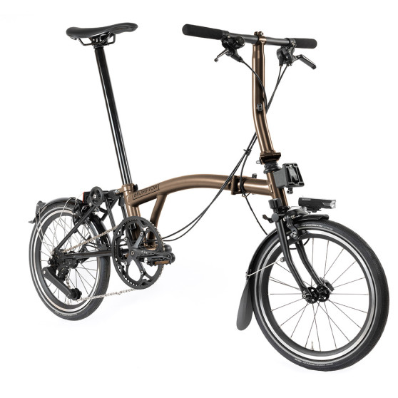 Vélo pliant Brompton P Line Explore 12 vitesses - guidon S