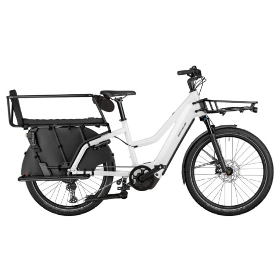 Vélo cargo électrique Riese & Müller Multicharger3 Mixte Family white/black