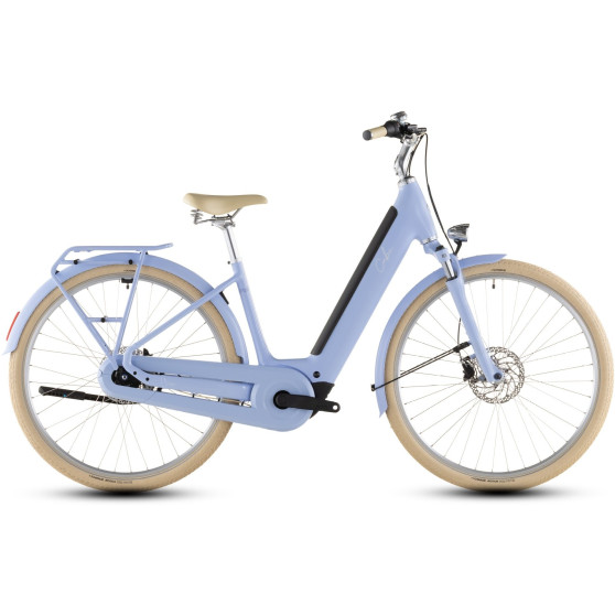 Vélo ville électrique Cube Aruba Hybrid 600 blueblossom