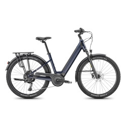 Vélo randonnée électrique Moustache Samedi 27 Xroad ES Open bleu noir