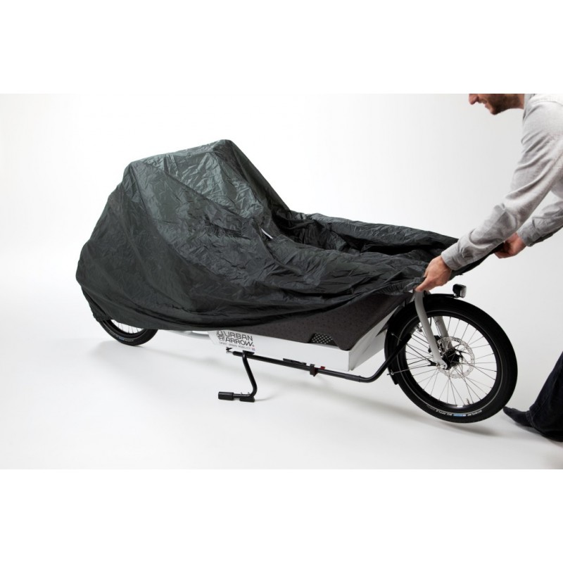 La housse de protection pour biporteur Urban Arrow dispo chez Cyclable