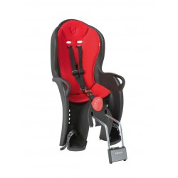 Porte-bébé vélo arrière sur cadre Hamax Sleepy Noir/Rouge